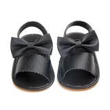 woloong Fashion Newborn Infant Baby Girls Princess Shoes Bowknot Toddler Summer Sandals PU Non-slip Shoes 0-18M