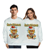 Christmas Sweater holiday spoof 3D digital printing couples two-piece double sweater loose lovers Funny Autumn Winter Clothing New Year