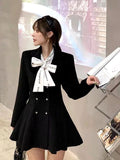 woloong French style restoring ancient ways ribbon bow blouse female temperament of early spring new white shirt long sleeve lace tops