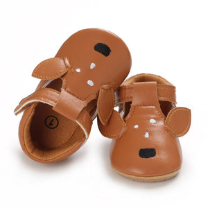 woloong Newborn Baby Boys Girls Shoes Cute Cartoon Animal PU Leather Buckle First Walkers Spring Autumn Sneakers Shoe 0-18M