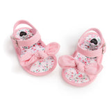 woloong Fashion Newborn Infant Baby Girls Princess Shoes Bowknot Toddler Summer Sandals PU Non-slip Shoes 0-18M