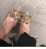 woloong  Newest  Cinderella Shoes Rhinestone High Heels Women Pumps Pointed toe Woman Crystal Party Wedding Shoes 5cm/7cm/9cm