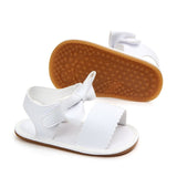 woloong Fashion Newborn Infant Baby Girls Princess Shoes Bowknot Toddler Summer Sandals PU Non-slip Shoes 0-18M