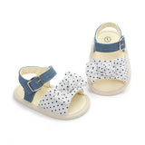 woloong Fashion Newborn Infant Baby Girls Princess Shoes Bowknot Toddler Summer Sandals PU Non-slip Shoes 0-18M