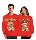 Christmas Sweater holiday spoof 3D digital printing couples two-piece double sweater loose lovers Funny Autumn Winter Clothing New Year