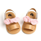 woloong Fashion Newborn Infant Baby Girls Princess Shoes Bowknot Toddler Summer Sandals PU Non-slip Shoes 0-18M