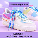 goosudu   Flat Shoelaces Rainbow Colour Shoe Laces Casual Canvas Shoes Colorful Shoelace Print Gradient Suitable for All Unisex 1 Pair