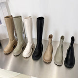 woloong Ankle Chelsea Boots New Winter Mid Heels Platform Women Botas Snow Warm Designer Motorcycle Boots Gladiator Oxford Zapatos