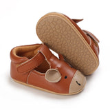 woloong Newborn Baby Boys Girls Shoes Cute Cartoon Animal PU Leather Buckle First Walkers Spring Autumn Sneakers Shoe 0-18M