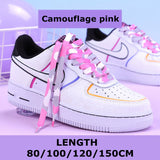goosudu   Flat Shoelaces Rainbow Colour Shoe Laces Casual Canvas Shoes Colorful Shoelace Print Gradient Suitable for All Unisex 1 Pair