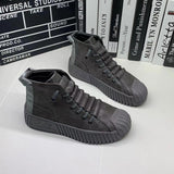 woloong  Autumn Winter New Male Martin Boots Increase Boots Fashion Casual Shoes Sneakers High-quality Thick-soled Shoes Men's Shoes