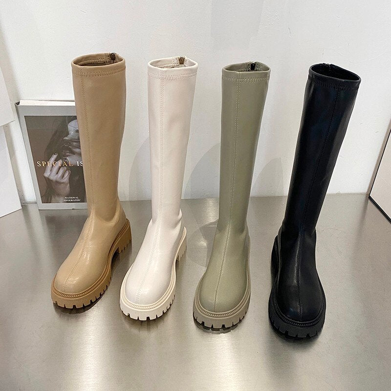 woloong Ankle Chelsea Boots New Winter Mid Heels Platform Women Botas Snow Warm Designer Motorcycle Boots Gladiator Oxford Zapatos
