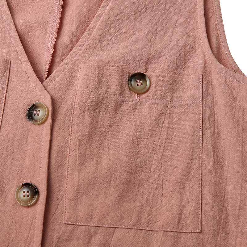 goosudu  Stylish Women V Neck Sleeveless Rompers Summer Jumpsuits Short Playsuits Casual Solid Loose Beach Overalls Oversized