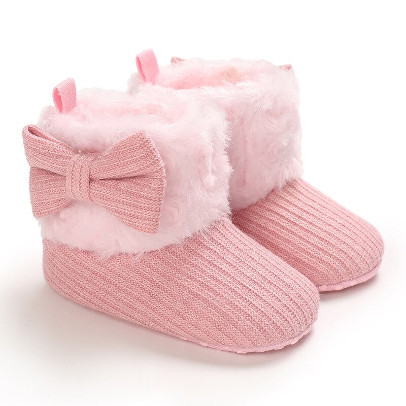 woloong Baby Winter Cute Shoes for Girls Walk Boots for Boys Star Ankle Kids Shoes Toddlers Comfort Soft Newborns Warm Knitted Booties
