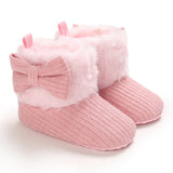 woloong Baby Winter Cute Shoes for Girls Walk Boots for Boys Star Ankle Kids Shoes Toddlers Comfort Soft Newborns Warm Knitted Booties