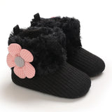 woloong Baby Winter Cute Shoes for Girls Walk Boots for Boys Star Ankle Kids Shoes Toddlers Comfort Soft Newborns Warm Knitted Booties