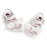 woloong Fashion Newborn Infant Baby Girls Princess Shoes Bowknot Toddler Summer Sandals PU Non-slip Shoes 0-18M