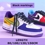 goosudu   Flat Shoelaces Rainbow Colour Shoe Laces Casual Canvas Shoes Colorful Shoelace Print Gradient Suitable for All Unisex 1 Pair