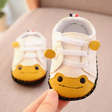 woloong Baby Boys Girls First Walkers Spring Autumn New Small Frog Sewing Bag Toddler Shoes Rubber Sole Baby Shoes