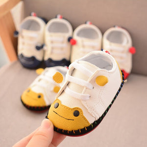 woloong Baby Boys Girls First Walkers Spring Autumn New Small Frog Sewing Bag Toddler Shoes Rubber Sole Baby Shoes