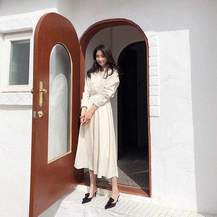 woloong  Pointed flat bow slippers women summer wear Baotou half slippers new fashion lazy sandals women's shoes