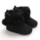 woloong Baby Winter Cute Shoes for Girls Walk Boots for Boys Star Ankle Kids Shoes Toddlers Comfort Soft Newborns Warm Knitted Booties