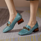woloong  Women  High Heels Shoes Genuine Leather Round Toe Shoes for Women Genuine Leather Newest Party Basic Shoes Woman