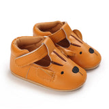 woloong Newborn Baby Boys Girls Shoes Cute Cartoon Animal PU Leather Buckle First Walkers Spring Autumn Sneakers Shoe 0-18M