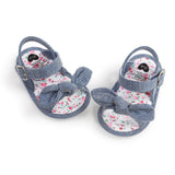 woloong Fashion Newborn Infant Baby Girls Princess Shoes Bowknot Toddler Summer Sandals PU Non-slip Shoes 0-18M