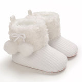 woloong Baby Winter Cute Shoes for Girls Walk Boots for Boys Star Ankle Kids Shoes Toddlers Comfort Soft Newborns Warm Knitted Booties