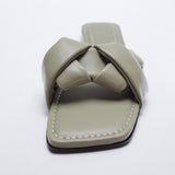 Woven Flat Sandals Women's Shoes Summer New Outer Wear Flat Slippers for Women Slides Women Shoes