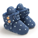 woloong Baby Winter Cute Shoes for Girls Walk Boots for Boys Star Ankle Kids Shoes Toddlers Comfort Soft Newborns Warm Knitted Booties