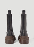woloong New brown Martin boots platform high boots Chelsea boots for men and women high top boots