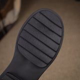 woloong  New Retro British Style Color Matching Platform Small Leather Shoes Casual Single Shoes Fashion Lace-up Women's Shoes