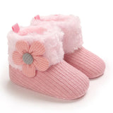 woloong Baby Winter Cute Shoes for Girls Walk Boots for Boys Star Ankle Kids Shoes Toddlers Comfort Soft Newborns Warm Knitted Booties