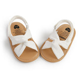 woloong Fashion Newborn Infant Baby Girls Princess Shoes Bowknot Toddler Summer Sandals PU Non-slip Shoes 0-18M