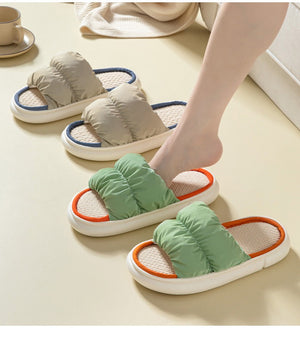 woloong  New Women Slippers Thick Bottom Mix Color Summer Shoes Woman Fashion Comfortable Shoes Couple Footwear Size 36-45