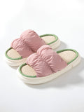 woloong  New Women Slippers Thick Bottom Mix Color Summer Shoes Woman Fashion Comfortable Shoes Couple Footwear Size 36-45
