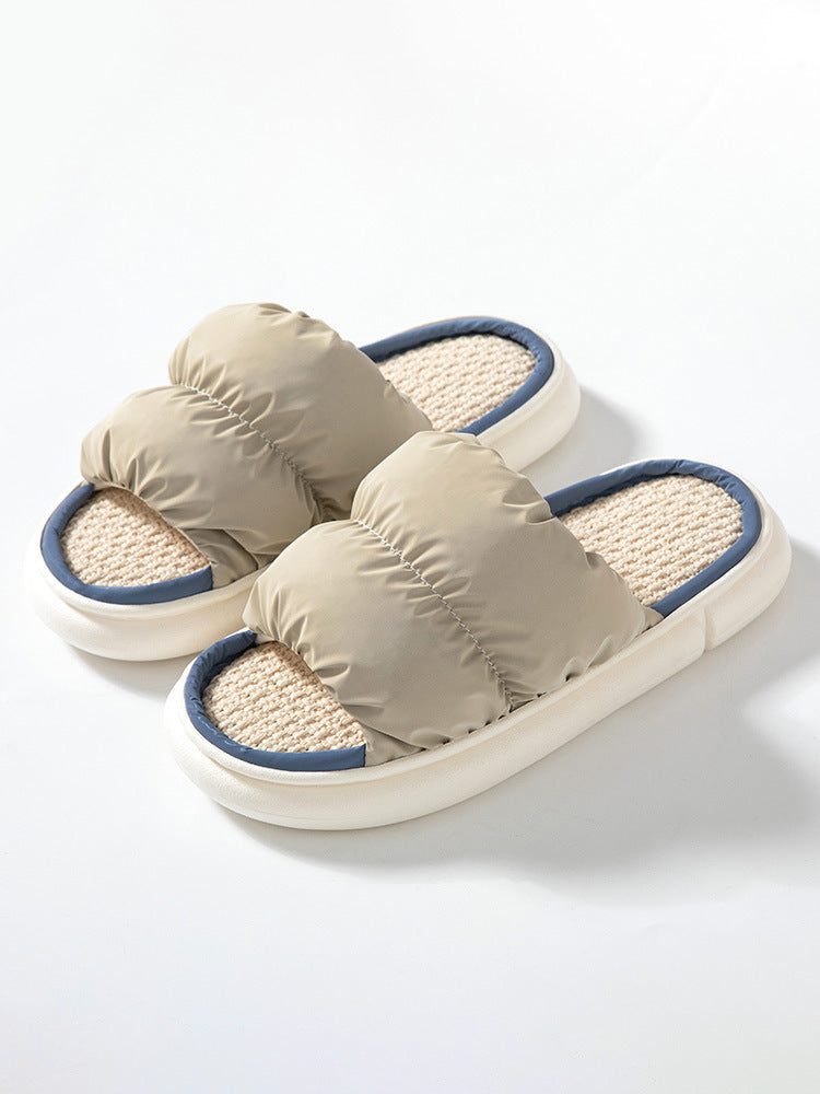 woloong  New Women Slippers Thick Bottom Mix Color Summer Shoes Woman Fashion Comfortable Shoes Couple Footwear Size 36-45