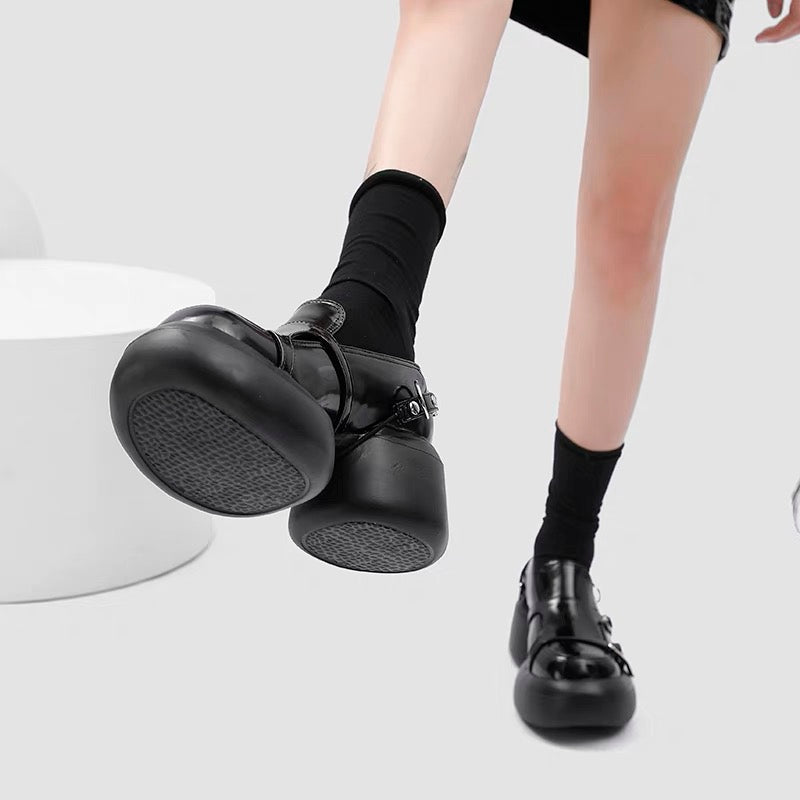 woloong Womens Lolita Flowers Bowknot Gothic Punk Shoes Creepers Pumps Japanese Harajuku Platform Girls Round Toe New