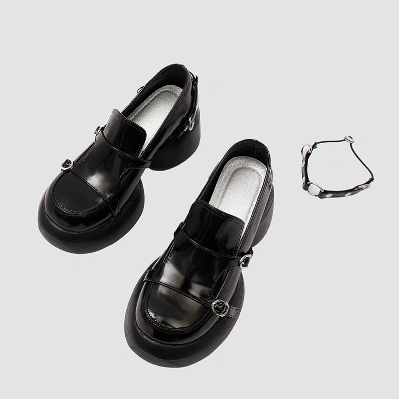 woloong Womens Lolita Flowers Bowknot Gothic Punk Shoes Creepers Pumps Japanese Harajuku Platform Girls Round Toe New