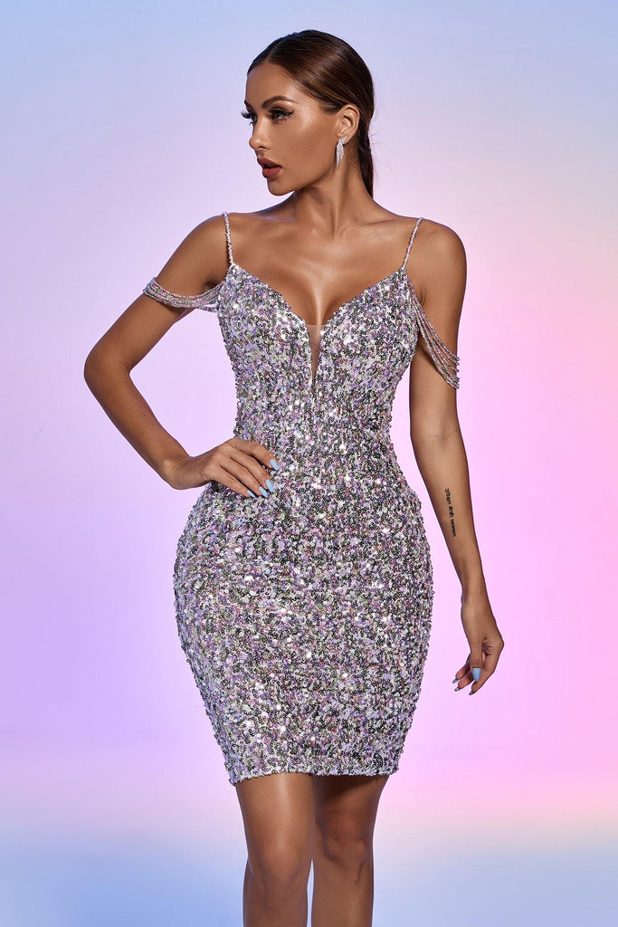 goosudu Melica Sequin Mini Dress