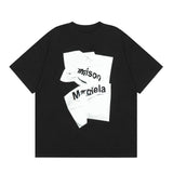 GOOSUDU Exclusive for Cross-Border Maison Margiela Magila MM6 Cotton Double Yarn Men's T-shirt Short Sleeve High Quality in Stock