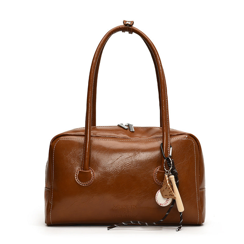 GOOSUDU 2025 Premium women's bag popular new Korean version fashion trend bag soft leather large capacity armpit bag portable pillow bag