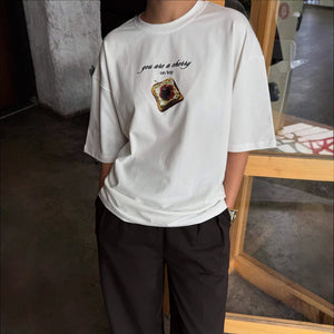 New  summer fashion n women's clothing new n simple short-sleeved printing basic simple T-shirt