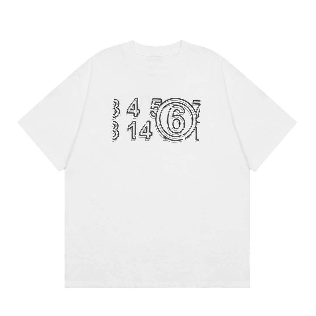 GOOSUDU Exclusive for Cross-Border Maison Margiela Magila MM6 Cotton Double Yarn Men's T-shirt Short Sleeve High Quality in Stock