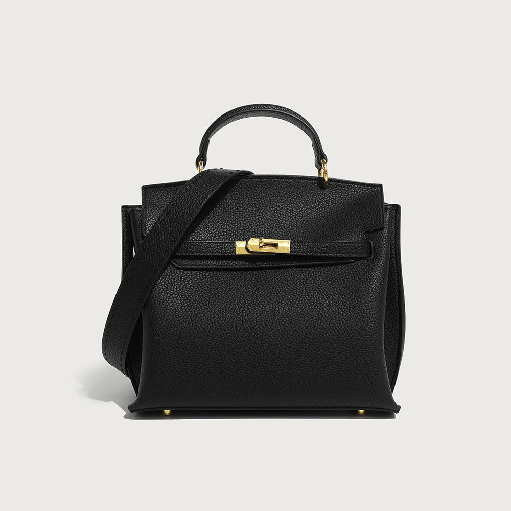 GOOSUDU 2025 New retro  fashion high-end shoulder bag texture portable messenger Kelly bag trendy New hot-selling models