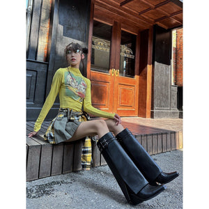 2025  Skinny Riveted Pants Boots popular Summer New Pointed Embroidered Western Cowboy Boots Dark Cool Spicy Boots Women