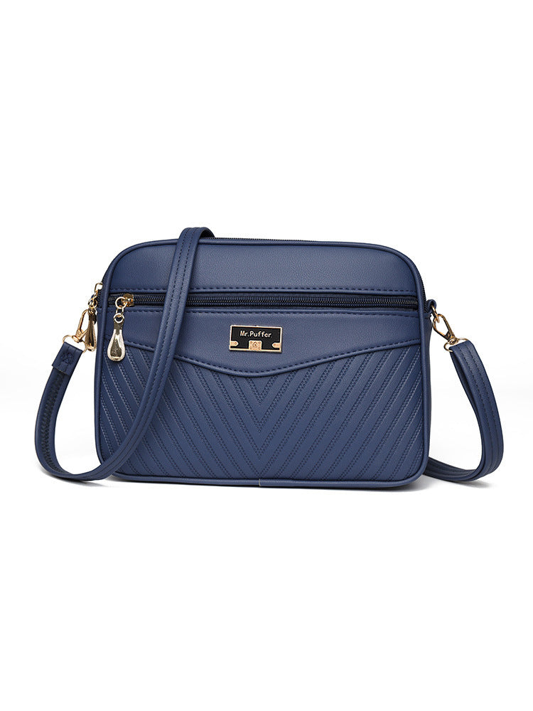 GOOSUDU 2025Cross-border bag popular new summer women's bag oblique span niche armpit bag Popular trade printed women's shoulder small square bag