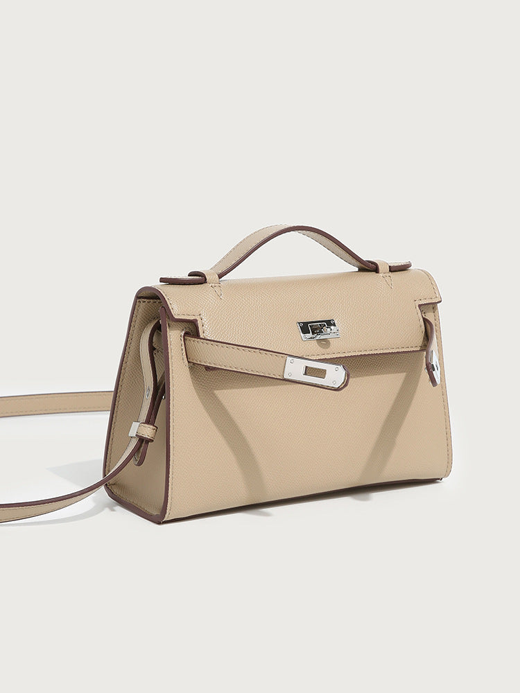 GOOSUDU 2025 New fashionable Kelly bag commuting simple and fashionable classic versatile single shoulder oblique span women's bag hand carry high sense